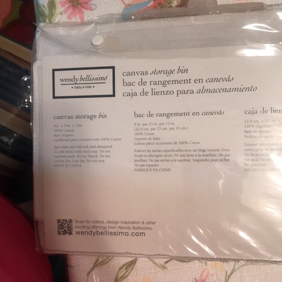 Wendy Bellissimo Canvas Storage Bins - Picture 13 of 13